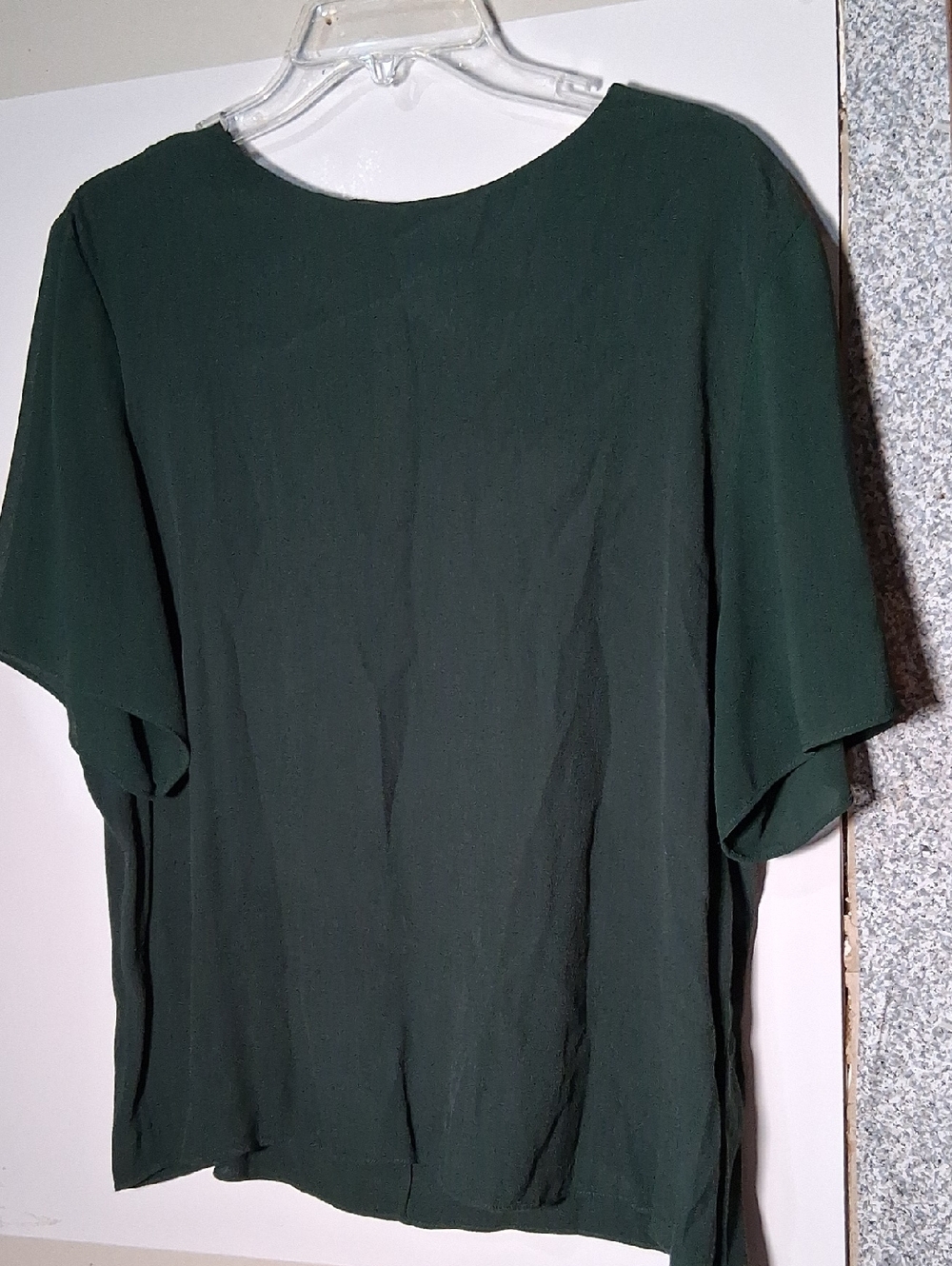 & Other Stories Forest Green Short Sleeve Blouse
